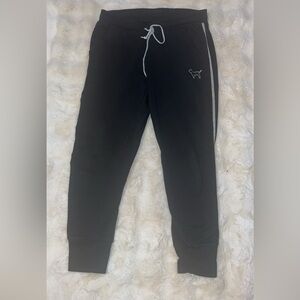Women pink black joggers